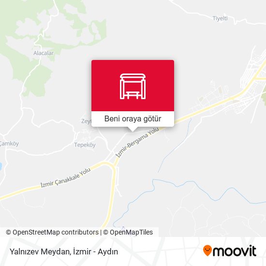 Yalnızev Meydan harita