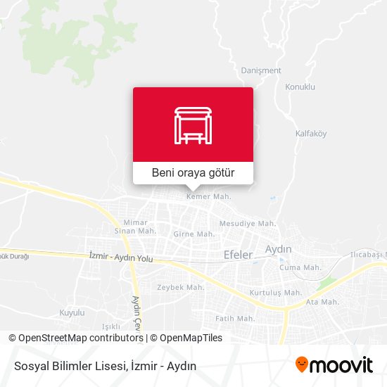 Sosyal Bilimler Lisesi harita