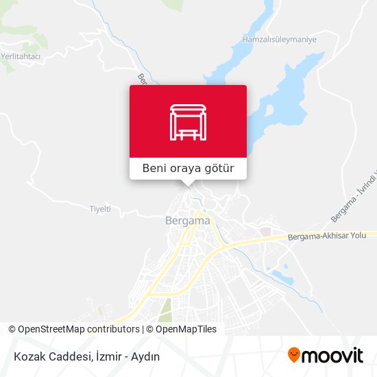 Kozak Caddesi harita