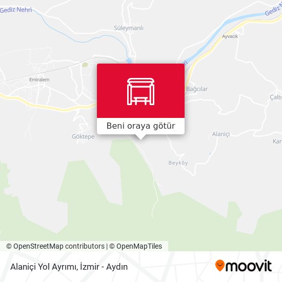 Alaniçi Yol Ayrımı harita