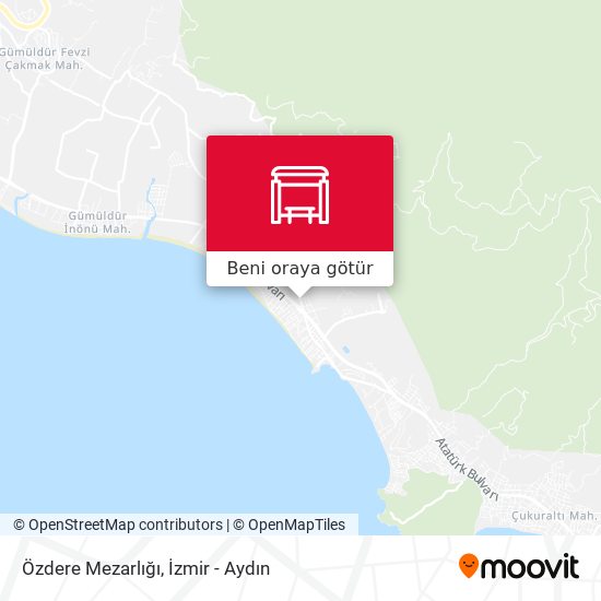 Özdere Mezarlığı harita