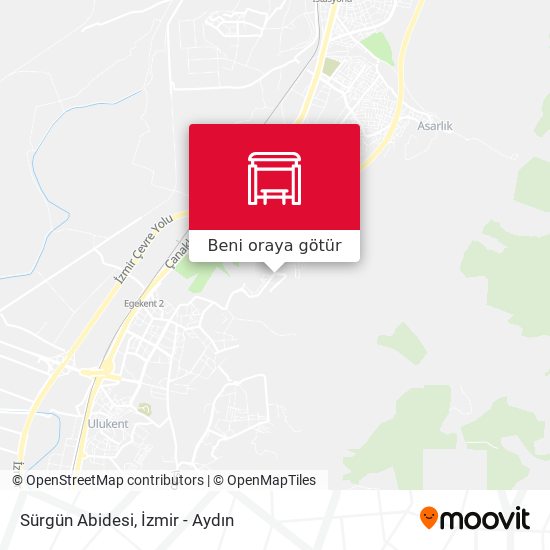 Sürgün Abidesi harita