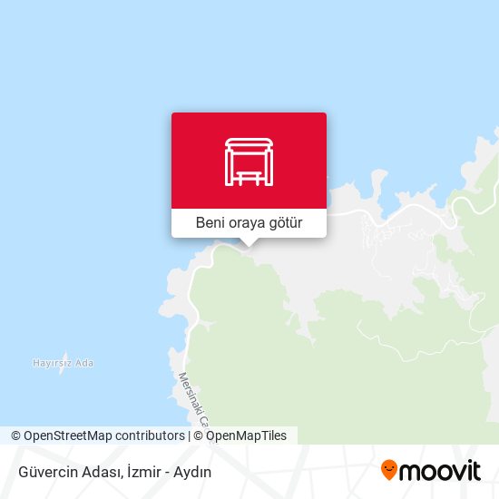 Güvercin Adası harita