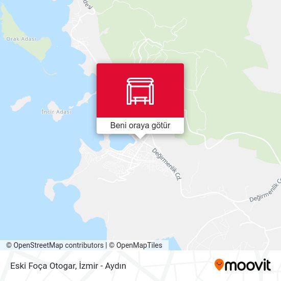 Eski Foça Otogar harita