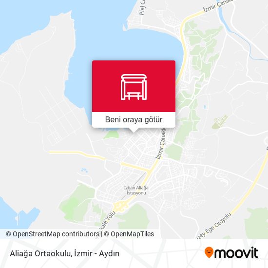 Aliağa Ortaokulu harita