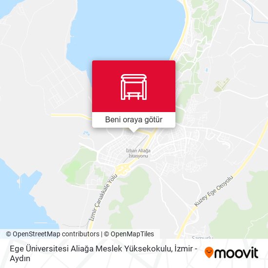 Ege Üniversitesi Aliağa Meslek Yüksekokulu harita
