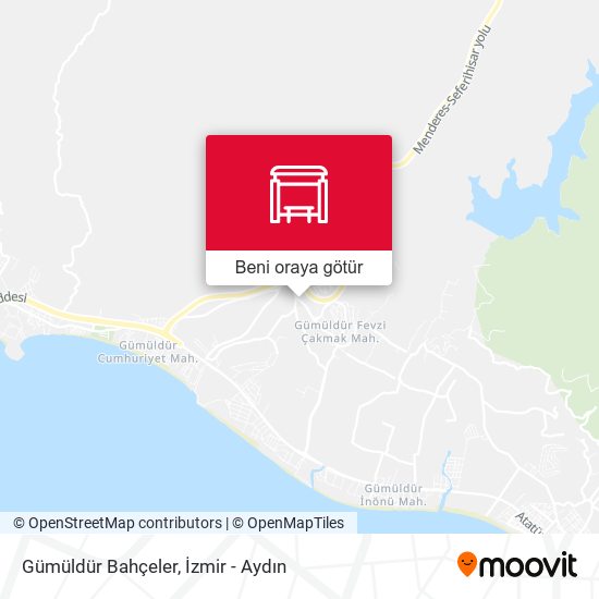 Gümüldür Bahçeler harita