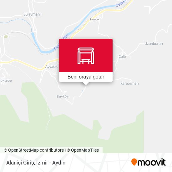 Alaniçi Giriş harita