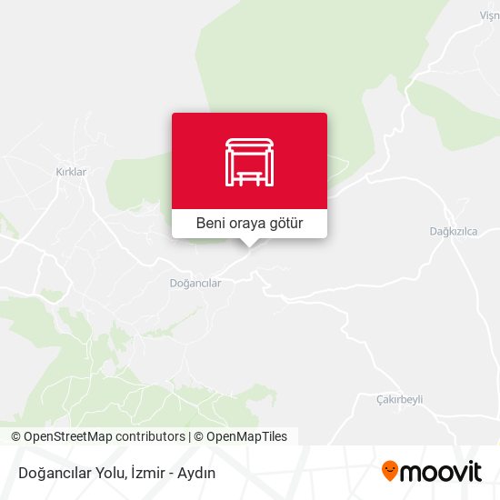 Doğancılar Yolu harita