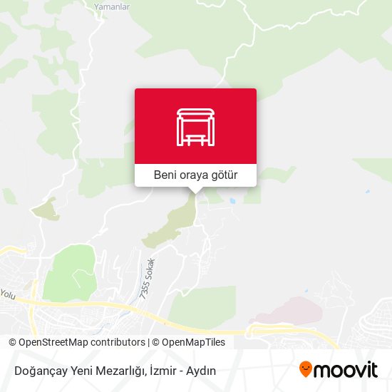 Doğançay Yeni Mezarlığı harita