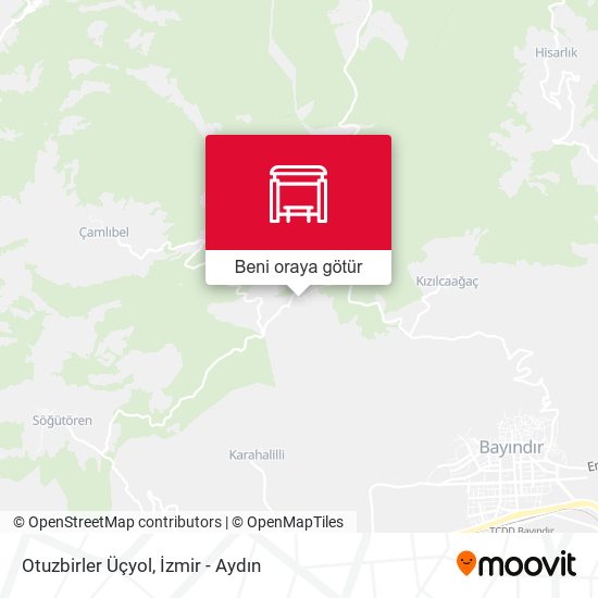 Otuzbirler Üçyol harita