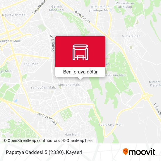 Papatya Caddesi 5 (2330) harita