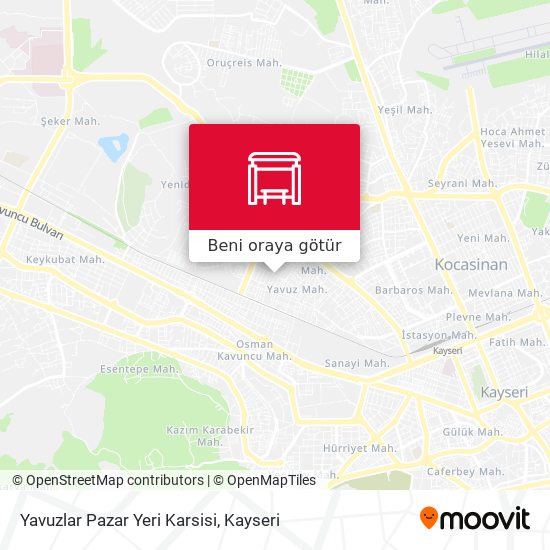 Yavuzlar Pazar Yeri Karsisi harita