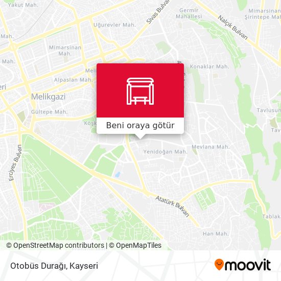 Otobüs Durağı harita