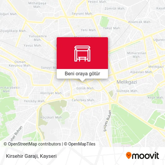 Kirsehir Garaji harita