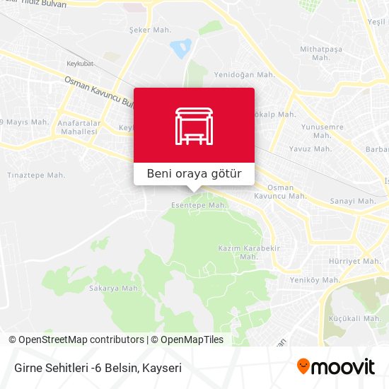 Girne Sehitleri -6 Belsin harita