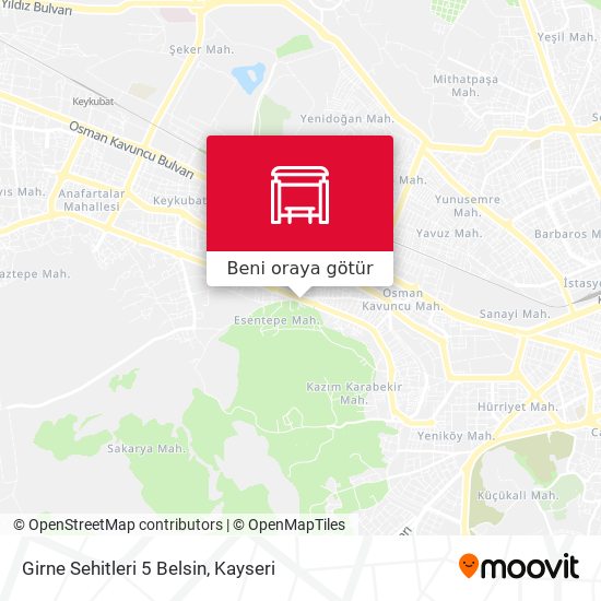 Girne Sehitleri 5 Belsin harita