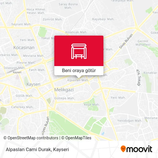 Alpaslan Cami Durak harita