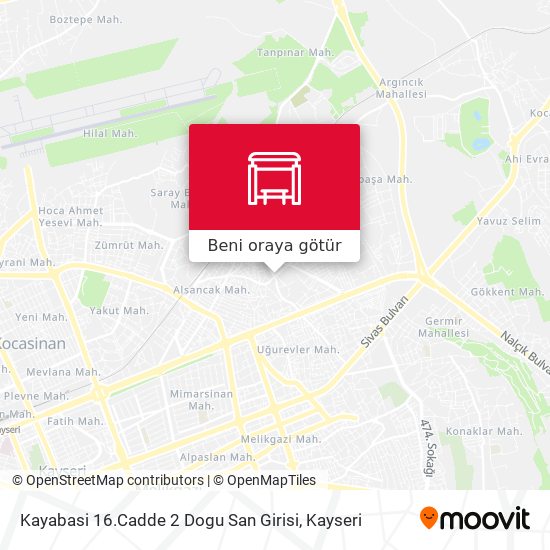 Kayabasi 16.Cadde 2 Dogu San Girisi harita