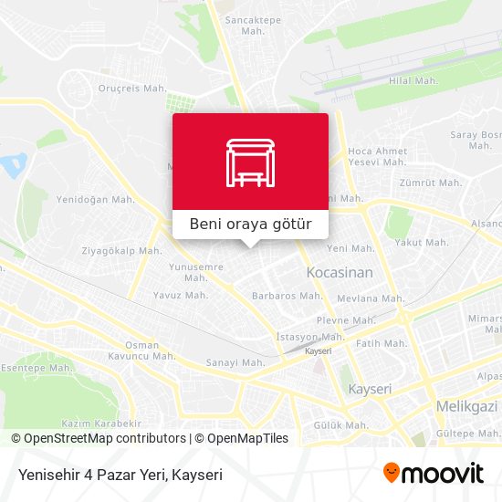 Yenisehir 4 Pazar Yeri harita