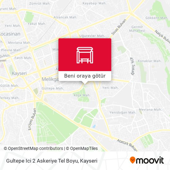 Gultepe Ici 2 Askeriye Tel Boyu harita