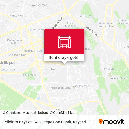 Yildirim Beyazit 14 Gultepe Son Durak harita
