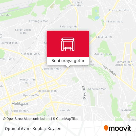 Optimal Avm - Koçtaş harita