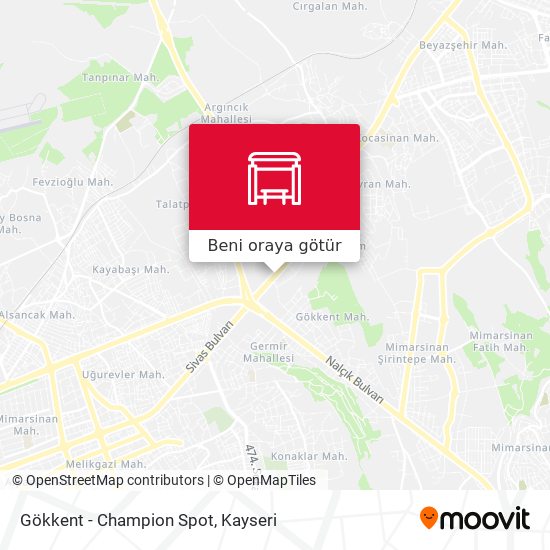 Gökkent - Champion Spot harita