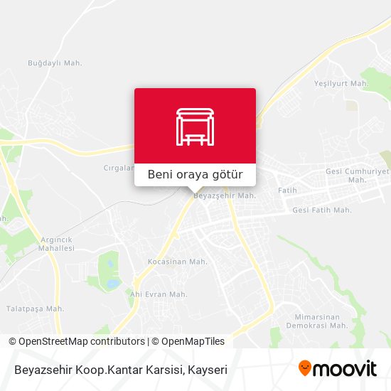 Beyazsehir Koop.Kantar Karsisi harita