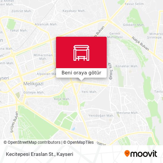 Kecitepesi Eraslan St. harita