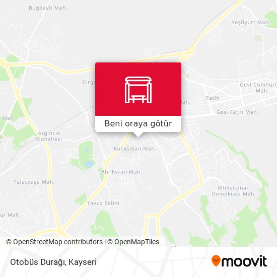 Otobüs Durağı harita
