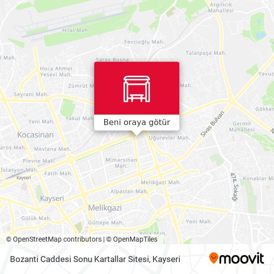 Bozanti Caddesi Sonu Kartallar Sitesi harita