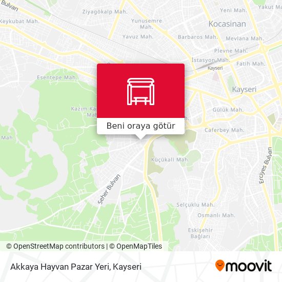 Akkaya Hayvan Pazar Yeri harita