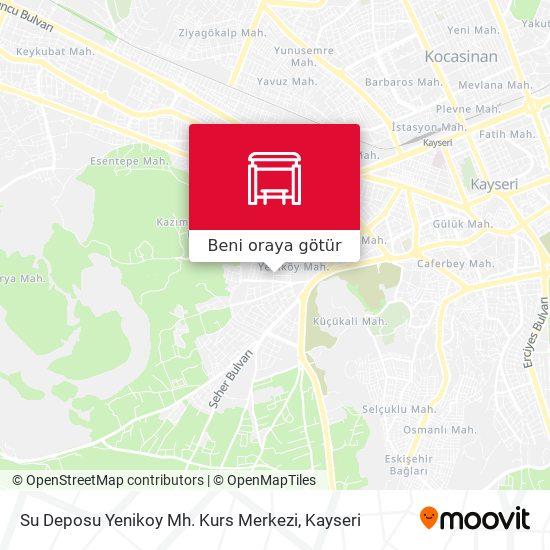 Su Deposu Yenikoy Mh. Kurs Merkezi harita