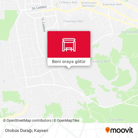 Otobüs Durağı harita