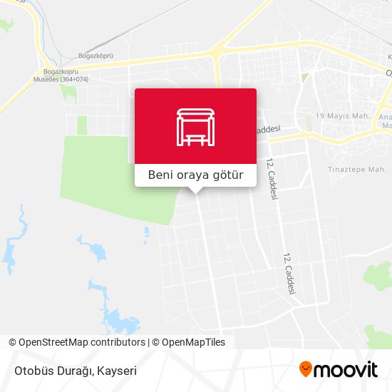 Otobüs Durağı harita