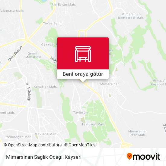 Mimarsinan Saglik Ocagi harita