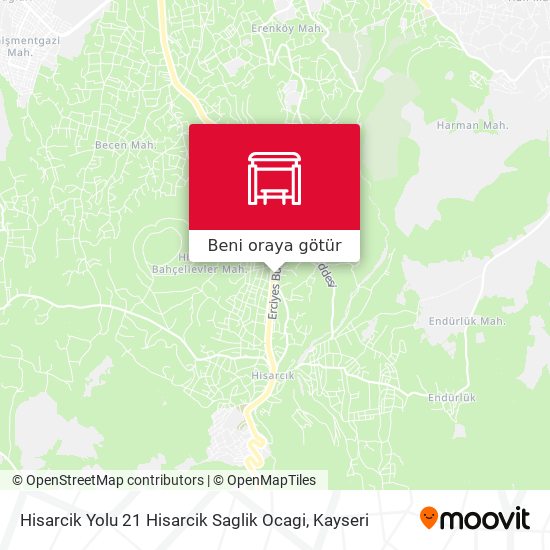 Hisarcik Yolu 21 Hisarcik Saglik Ocagi harita