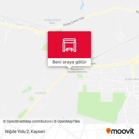 Niğde Yolu 2 harita