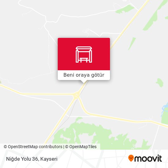 Niğde Yolu 36 harita