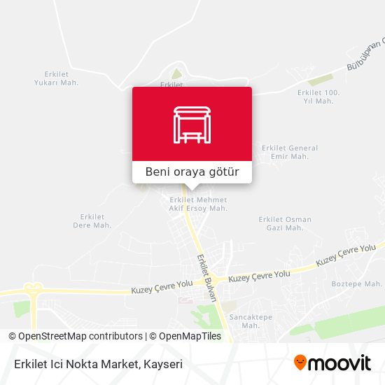 Erkilet Ici Nokta Market harita