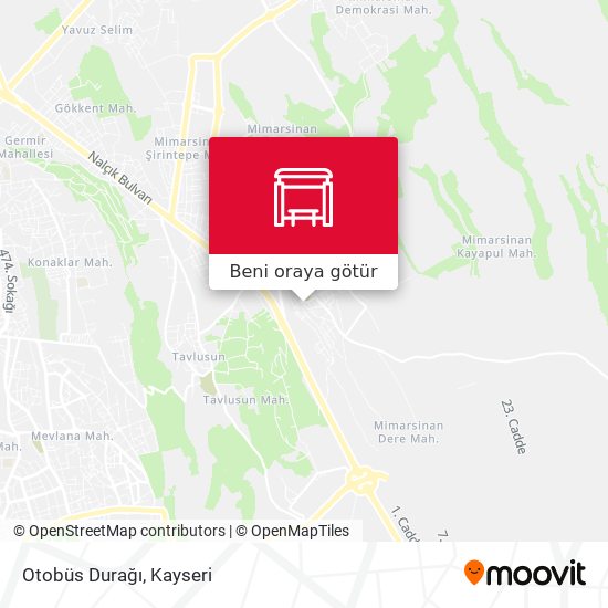 Otobüs Durağı harita