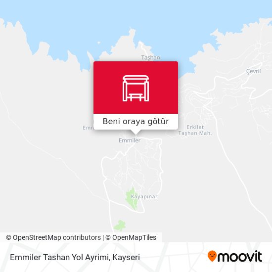 Emmiler Tashan Yol Ayrimi harita