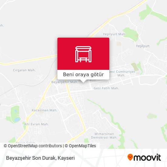 Beyazşehir Son Durak harita