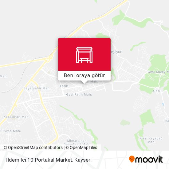 Ildem Ici 10 Portakal Market harita