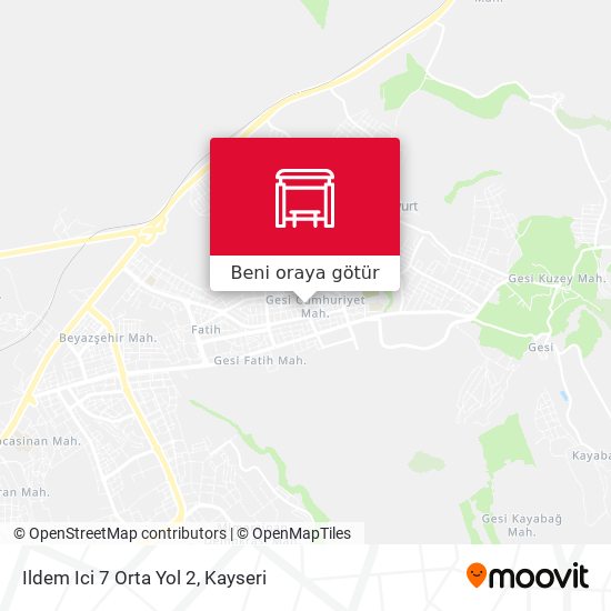Ildem Ici 7 Orta Yol 2 harita