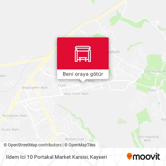 Ildem Ici 10 Portakal Market Karsisi harita