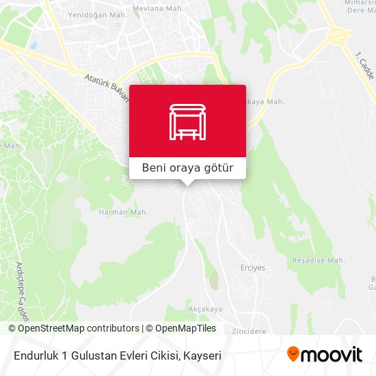 Endurluk 1 Gulustan Evleri Cikisi harita