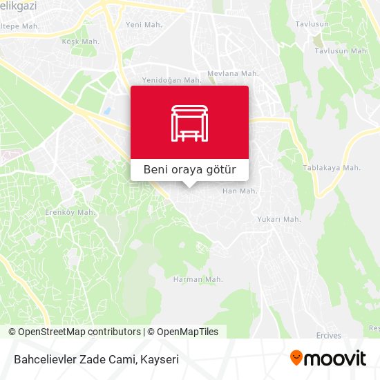 Bahcelievler Zade Cami harita