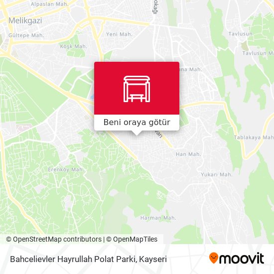 Bahcelievler Hayrullah Polat Parki harita